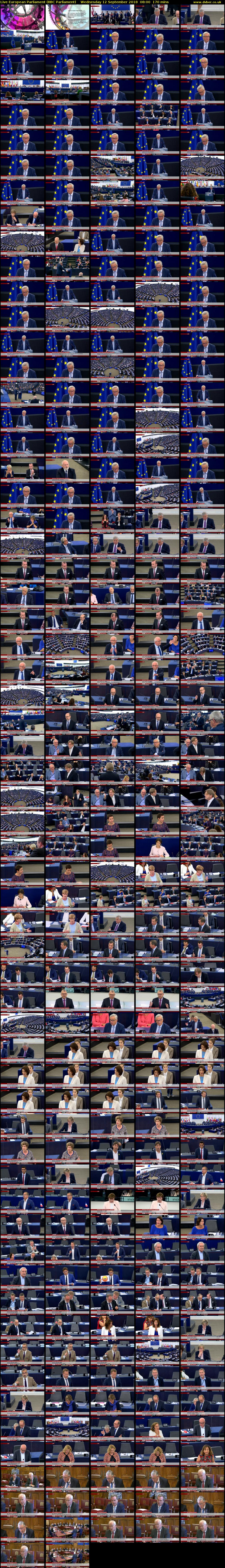 Live European Parliament (BBC Parliament) Wednesday 12 September 2018 08:00 - 10:50
