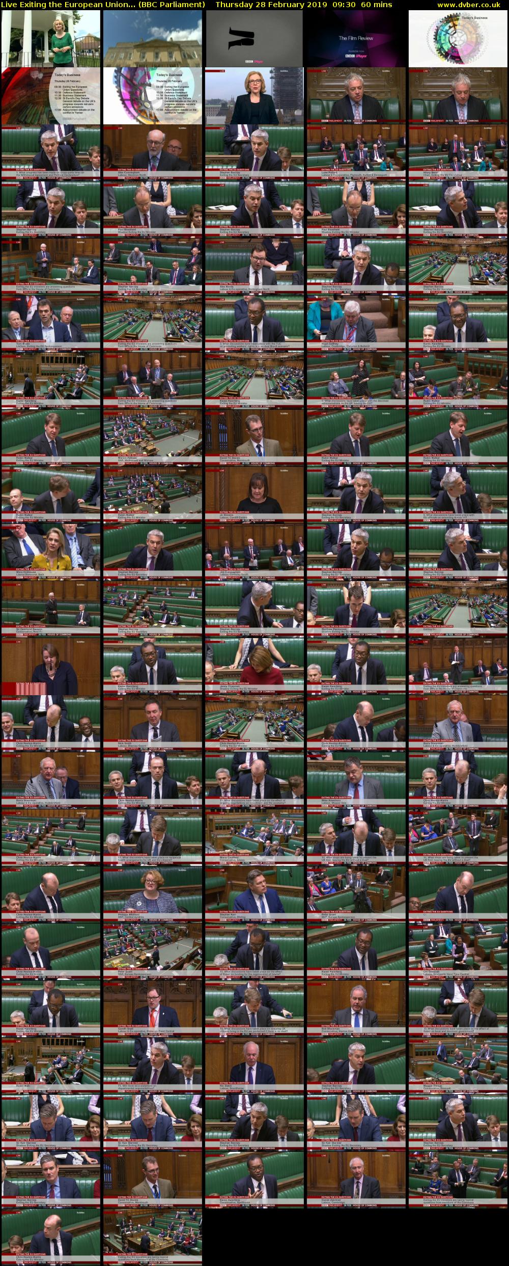 Live Exiting the European Union... (BBC Parliament) Thursday 28 February 2019 09:30 - 10:30