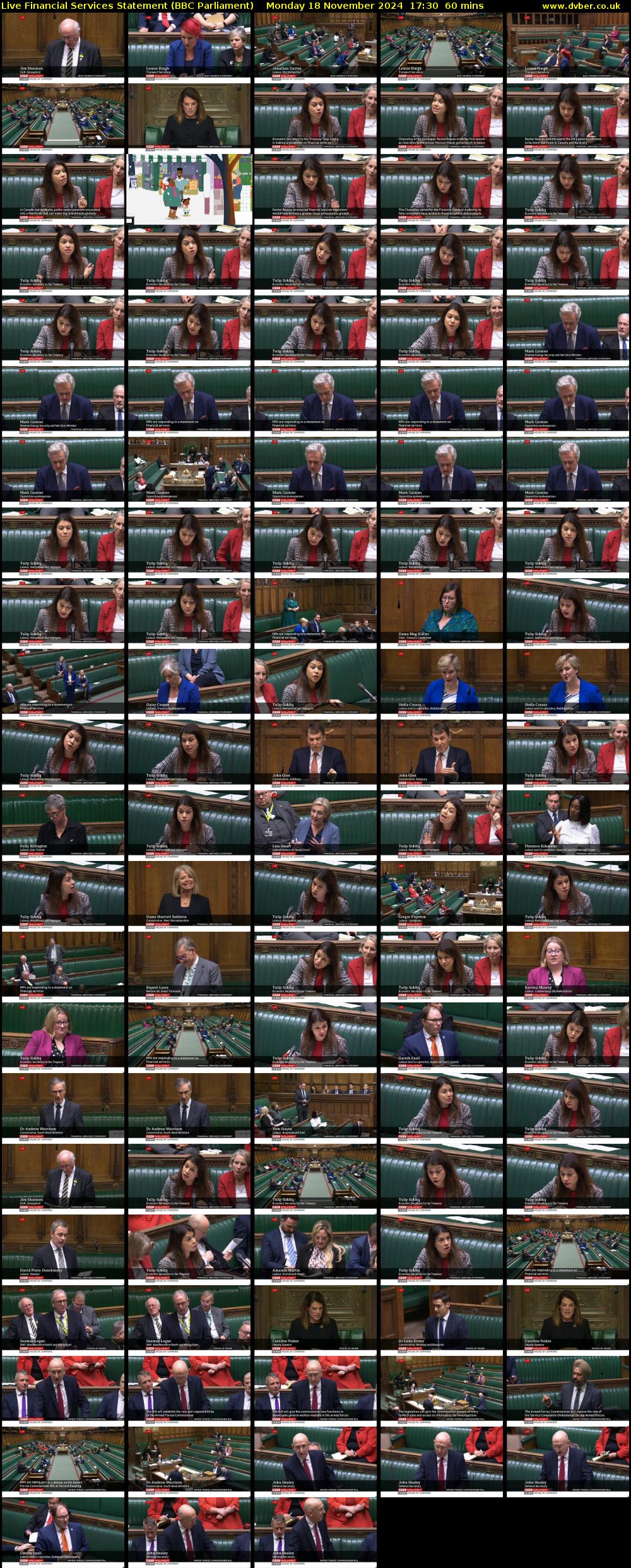 Live Financial Services Statement (BBC Parliament) Monday 18 November 2024 17:30 - 18:30