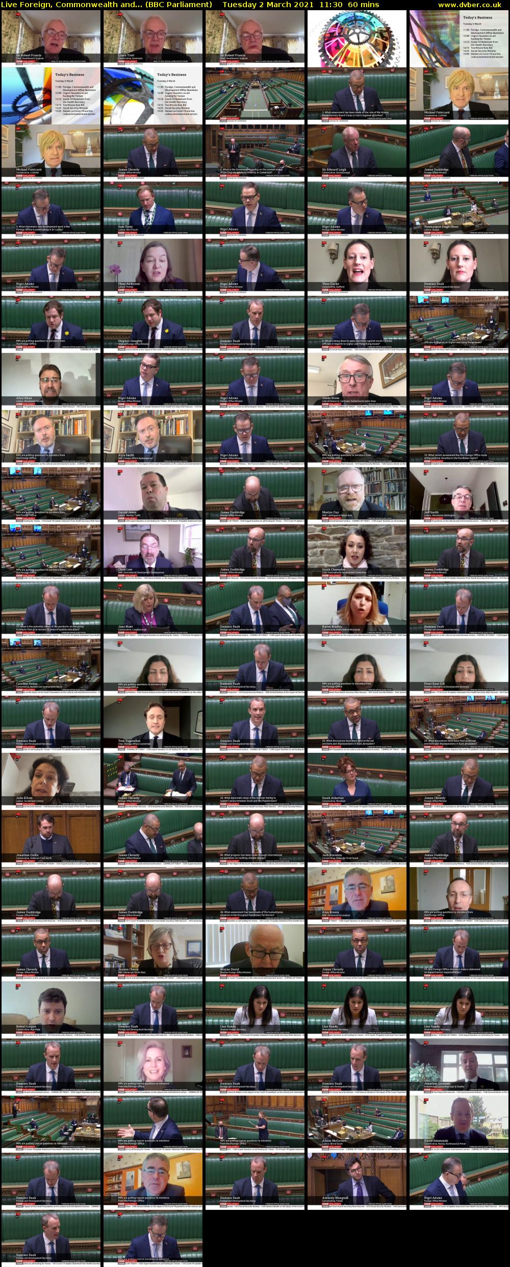 Live Foreign, Commonwealth and... (BBC Parliament) Tuesday 2 March 2021 11:30 - 12:30