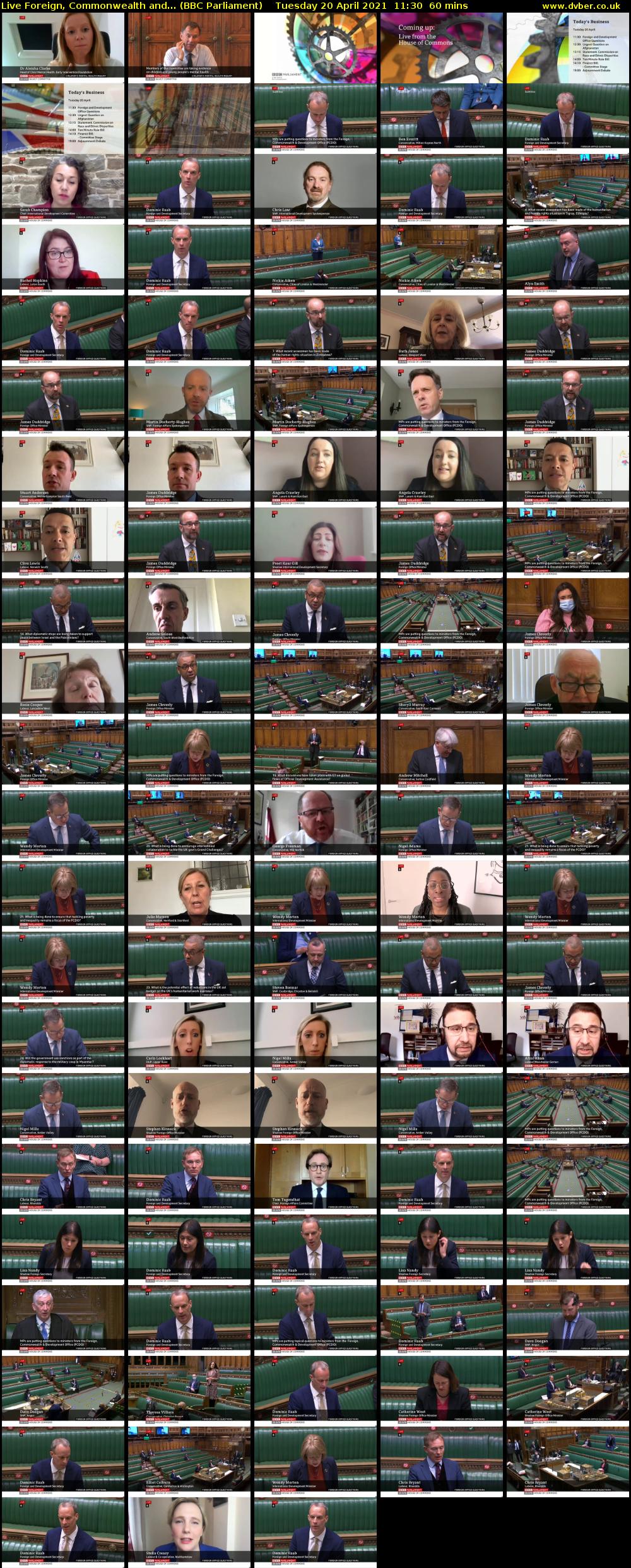 Live Foreign, Commonwealth and... (BBC Parliament) Tuesday 20 April 2021 11:30 - 12:30
