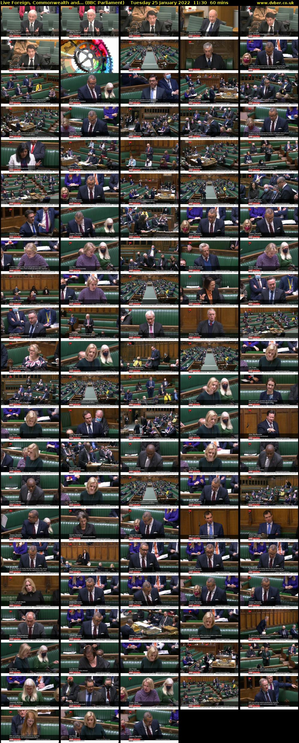 Live Foreign, Commonwealth and... (BBC Parliament) Tuesday 25 January 2022 11:30 - 12:30