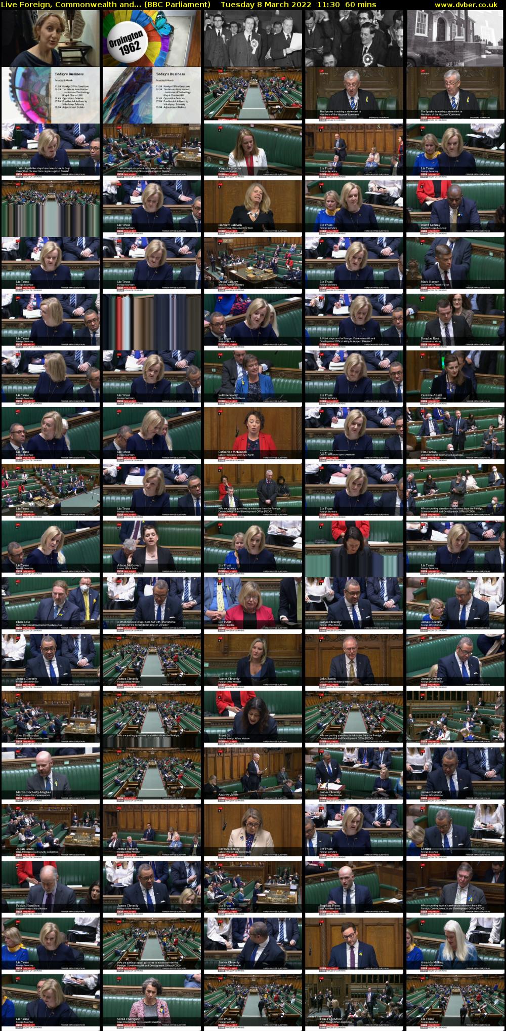 Live Foreign, Commonwealth and... (BBC Parliament) Tuesday 8 March 2022 11:30 - 12:30