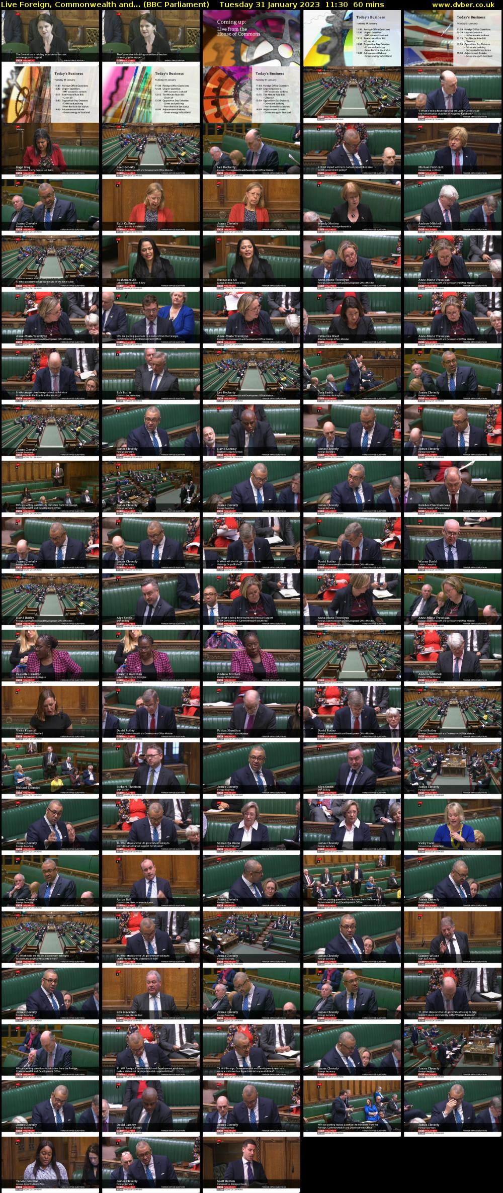 Live Foreign, Commonwealth and... (BBC Parliament) Tuesday 31 January 2023 11:30 - 12:30