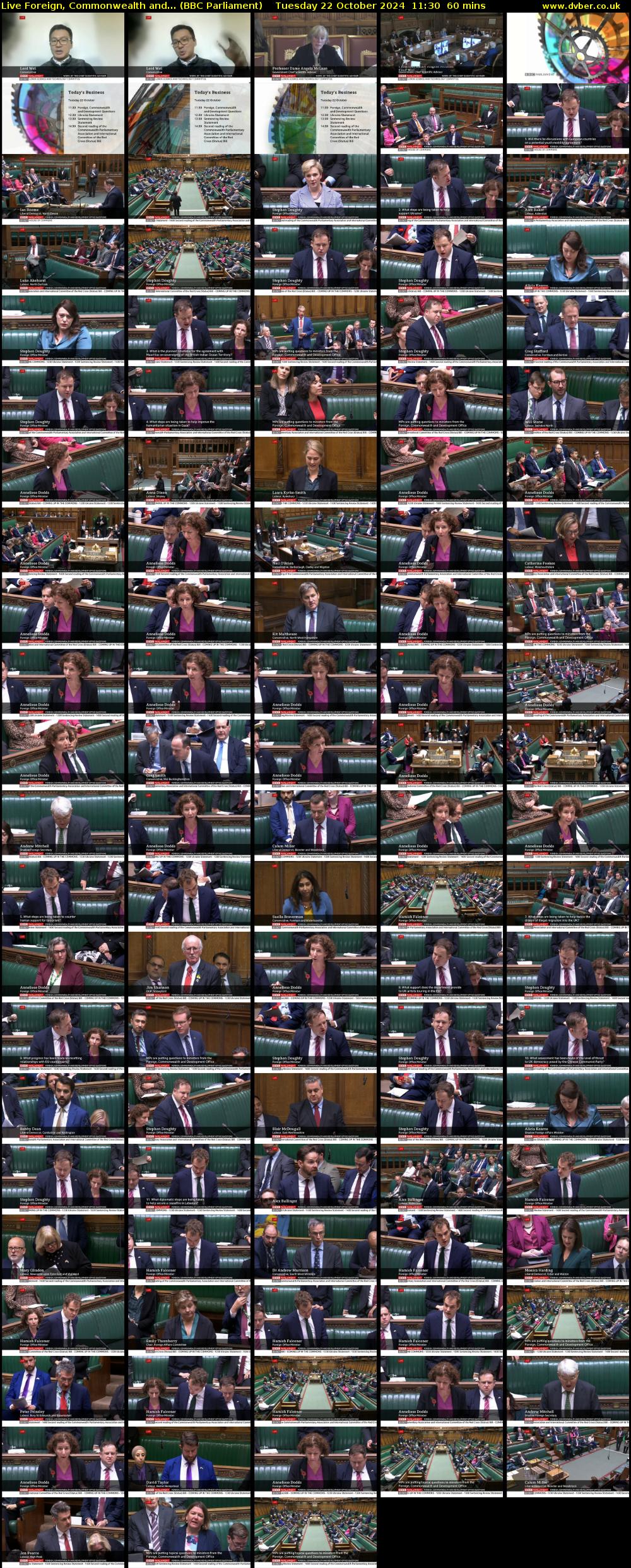 Live Foreign, Commonwealth and... (BBC Parliament) Tuesday 22 October 2024 11:30 - 12:30