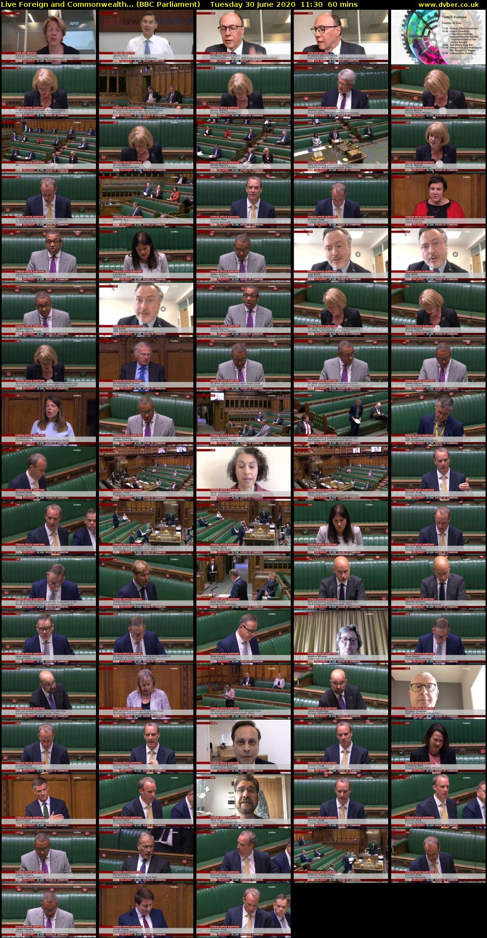 Live Foreign and Commonwealth... (BBC Parliament) Tuesday 30 June 2020 11:30 - 12:30