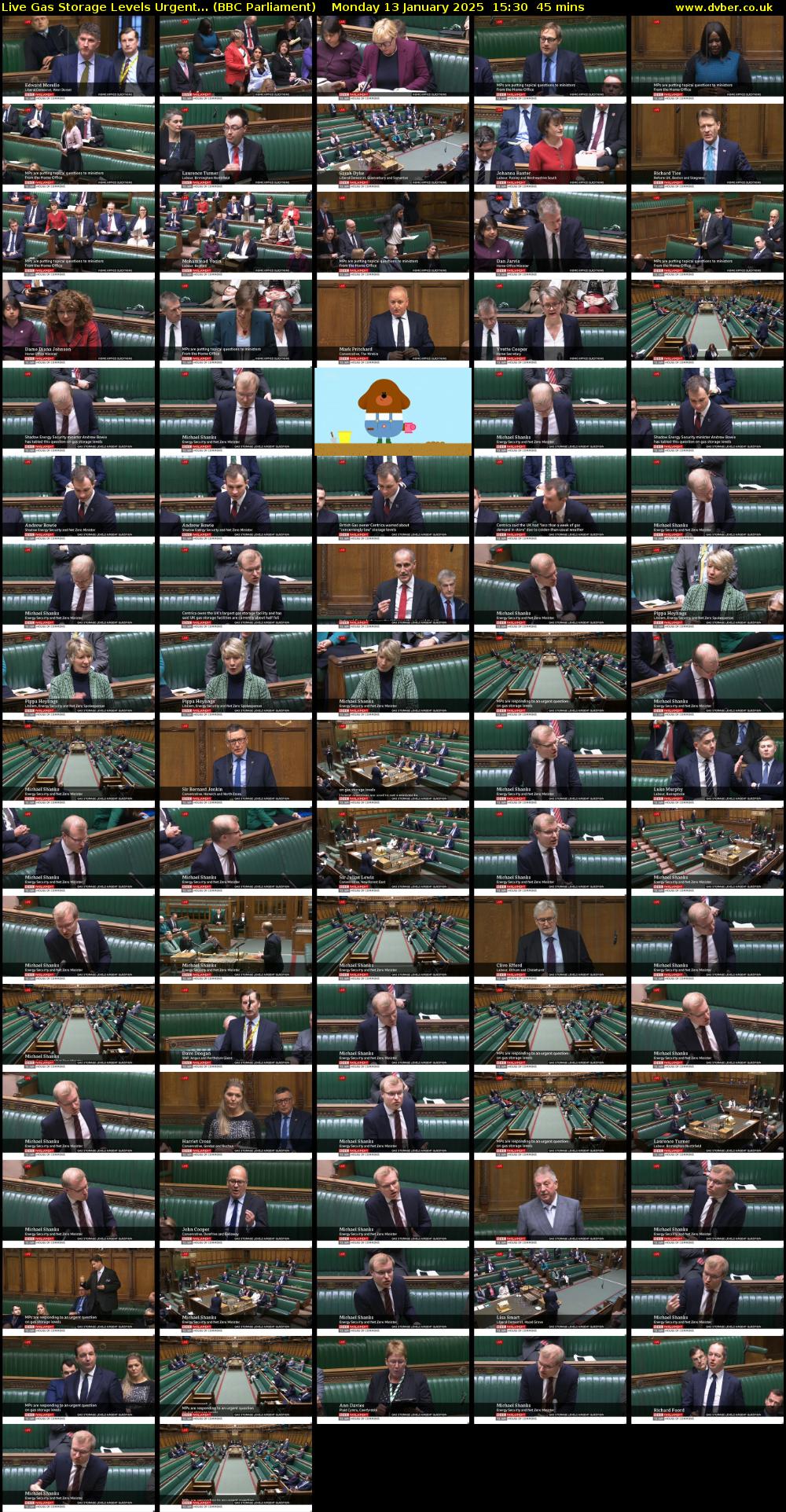 Live Gas Storage Levels Urgent... (BBC Parliament) Monday 13 January 2025 15:30 - 16:15