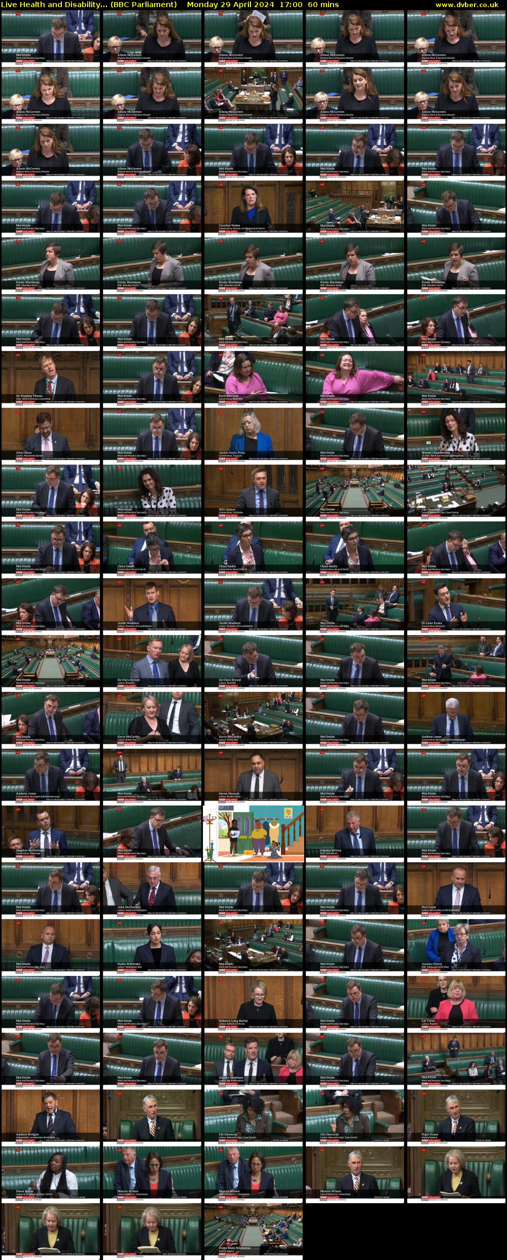 Live Health and Disability... (BBC Parliament) Monday 29 April 2024 17:00 - 18:00