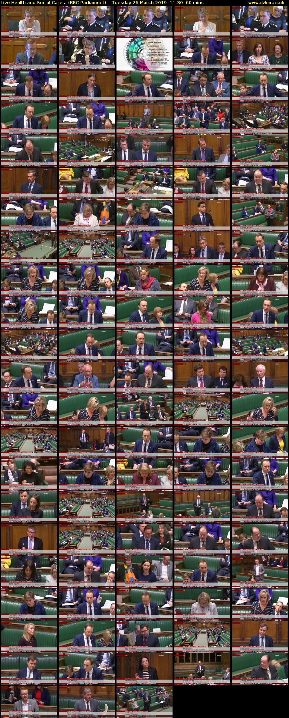 Live Health and Social Care... (BBC Parliament) Tuesday 26 March 2019 11:30 - 12:30