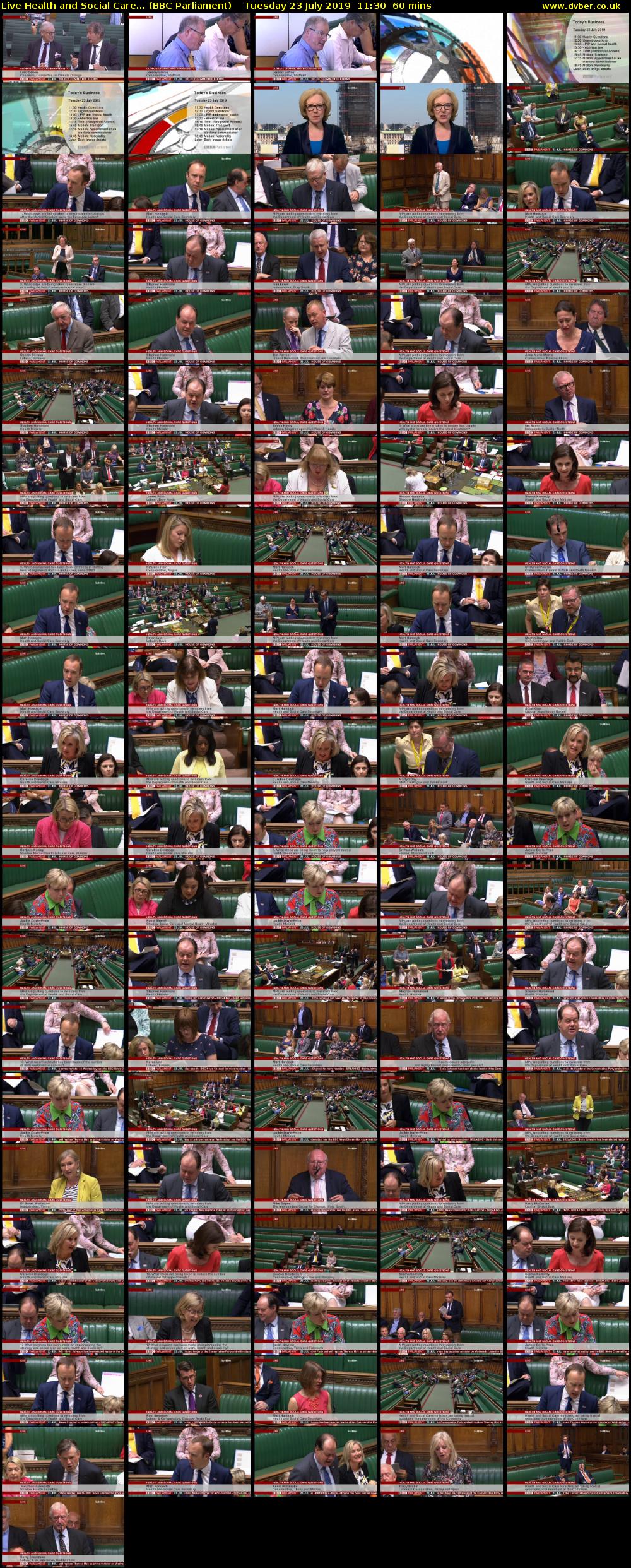 Live Health and Social Care... (BBC Parliament) Tuesday 23 July 2019 11:30 - 12:30