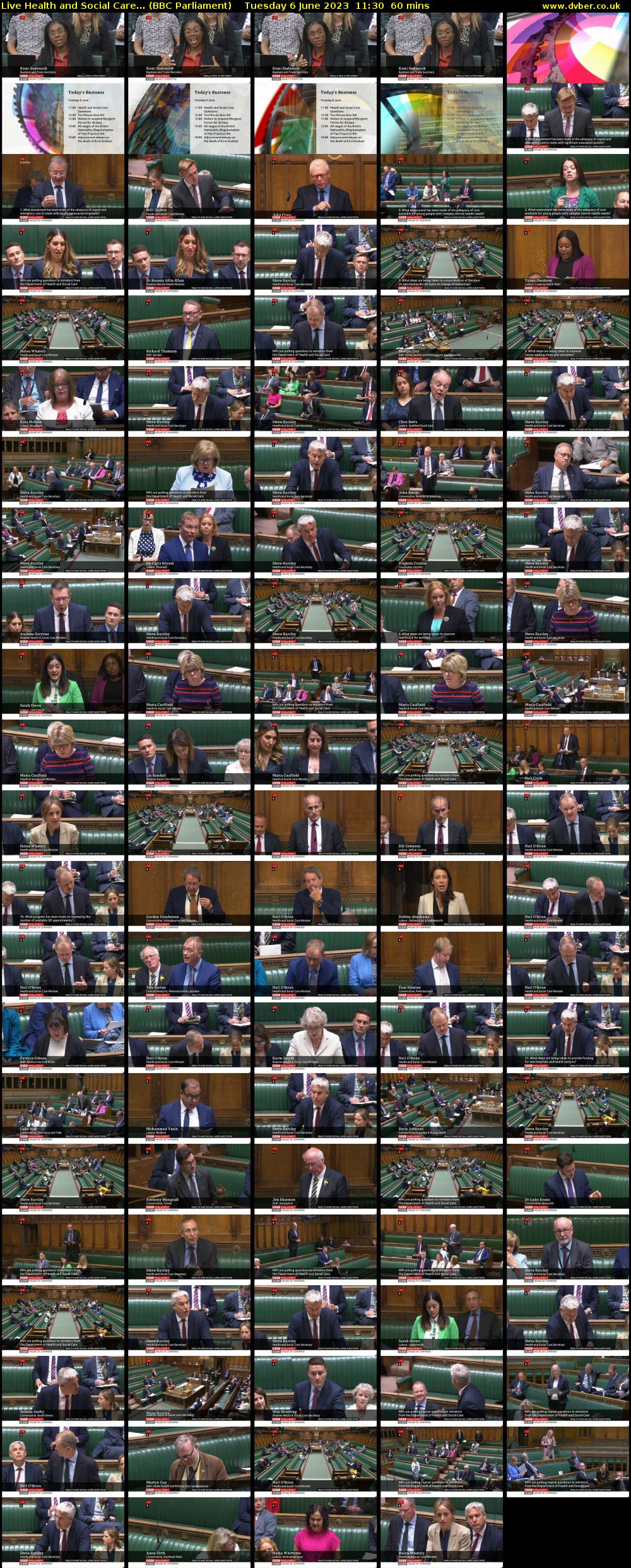 Live Health and Social Care... (BBC Parliament) Tuesday 6 June 2023 11:30 - 12:30
