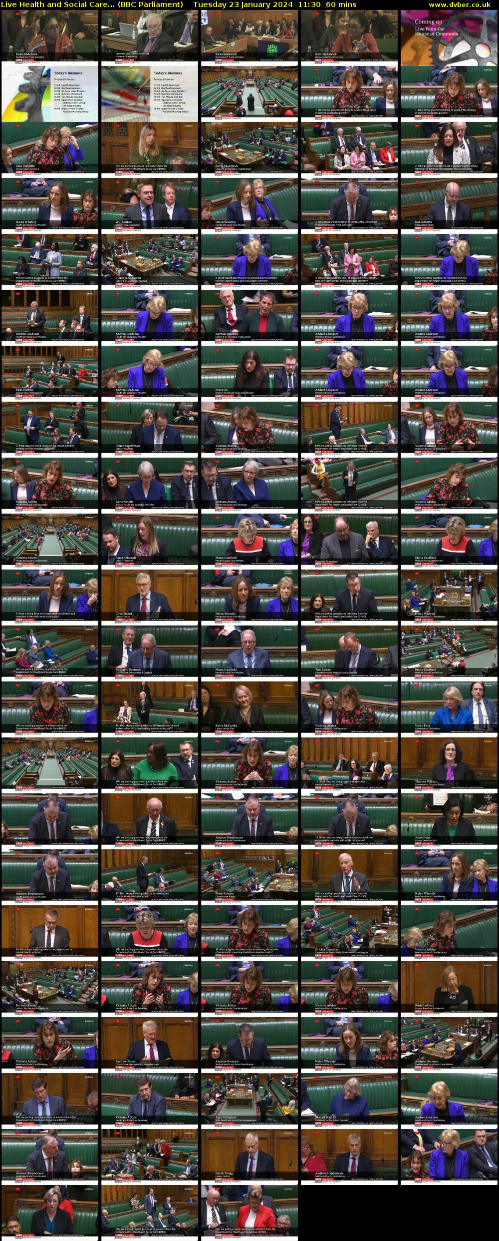 Live Health and Social Care... (BBC Parliament) Tuesday 23 January 2024 11:30 - 12:30