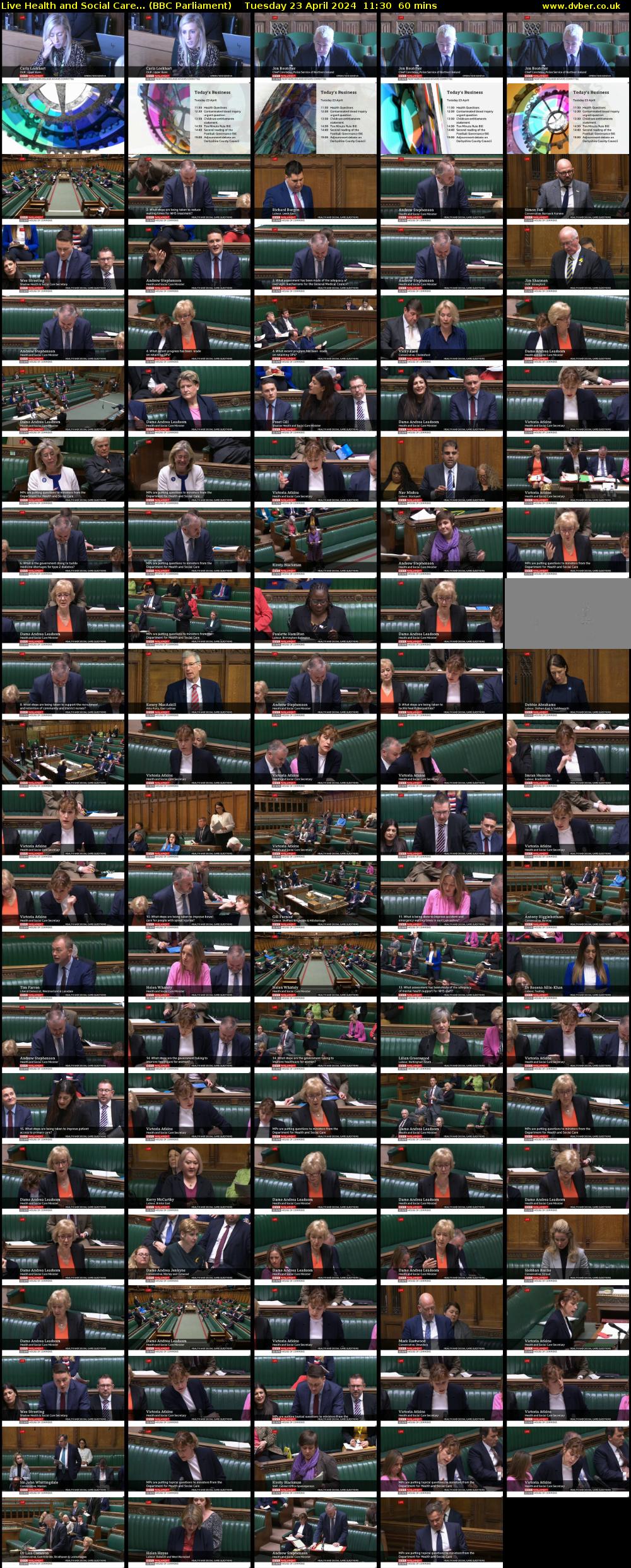 Live Health and Social Care... (BBC Parliament) Tuesday 23 April 2024 11:30 - 12:30