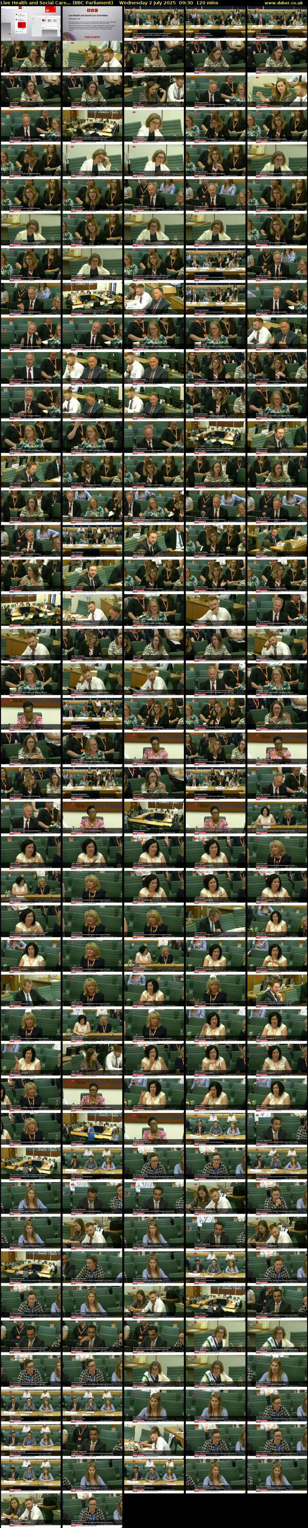 Live Health and Social Care... (BBC Parliament) Wednesday 2 July 2025 09:30 - 11:30