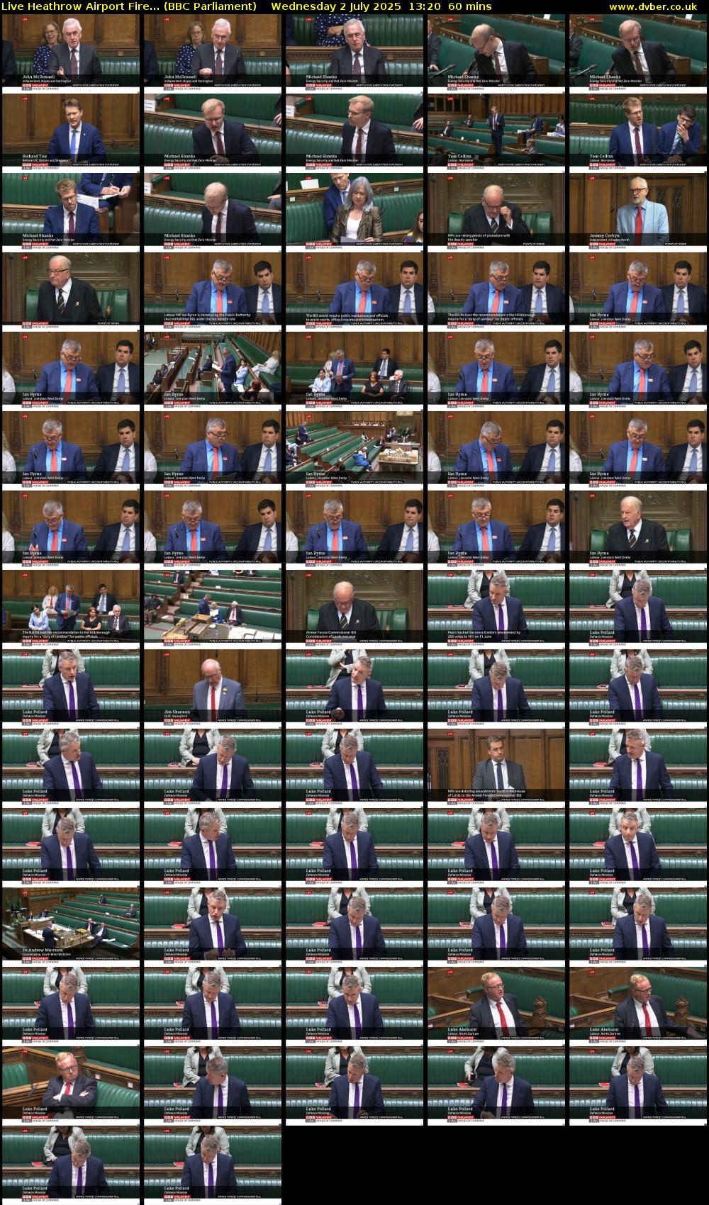 Live Heathrow Airport Fire... (BBC Parliament) Wednesday 2 July 2025 13:20 - 14:20