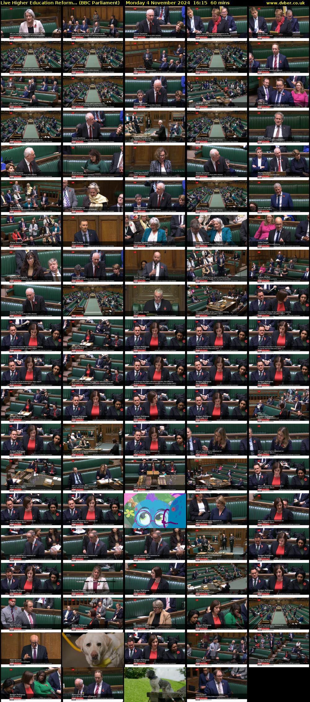Live Higher Education Reform... (BBC Parliament) Monday 4 November 2024 16:15 - 17:15