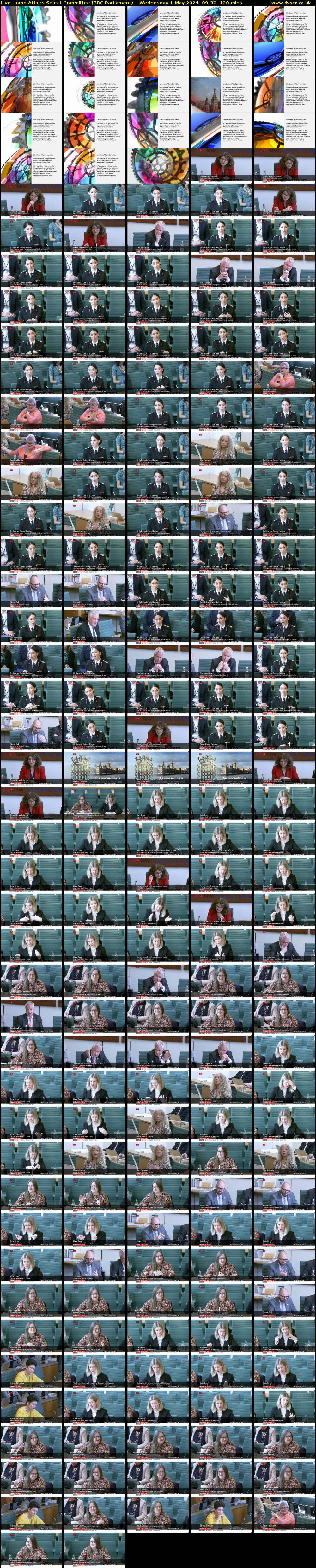 Live Home Affairs Select Committee (BBC Parliament) Wednesday 1 May 2024 09:30 - 11:30