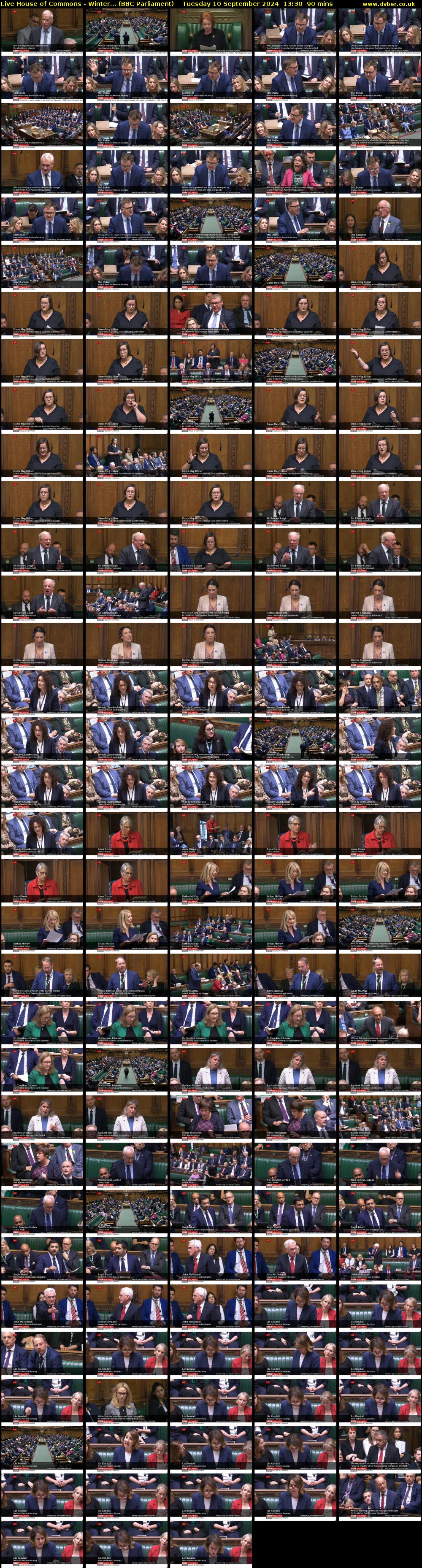 Live House of Commons - Winter... (BBC Parliament) Tuesday 10 September 2024 13:30 - 15:00