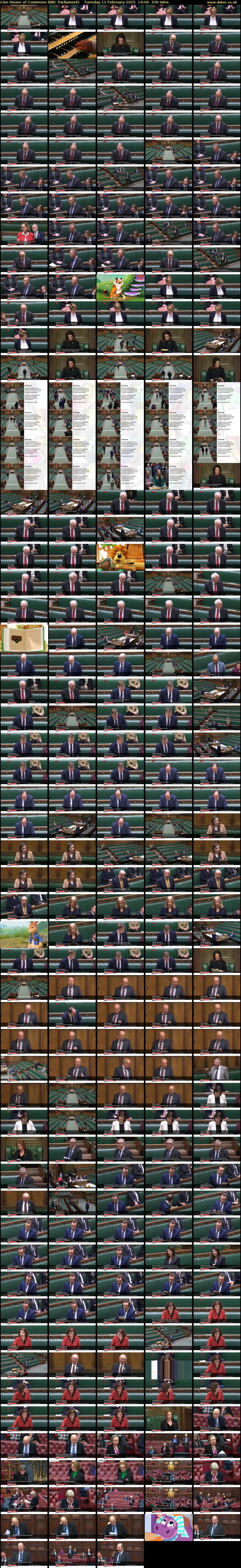 Live House of Commons (BBC Parliament) Tuesday 11 February 2025 14:00 - 19:30