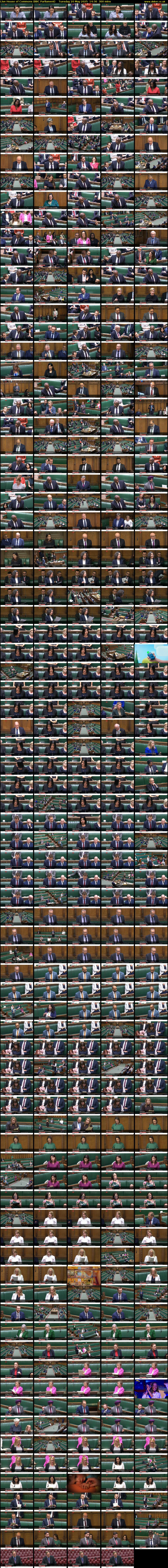 Live House of Commons (BBC Parliament) Tuesday 20 May 2025 14:30 - 19:30