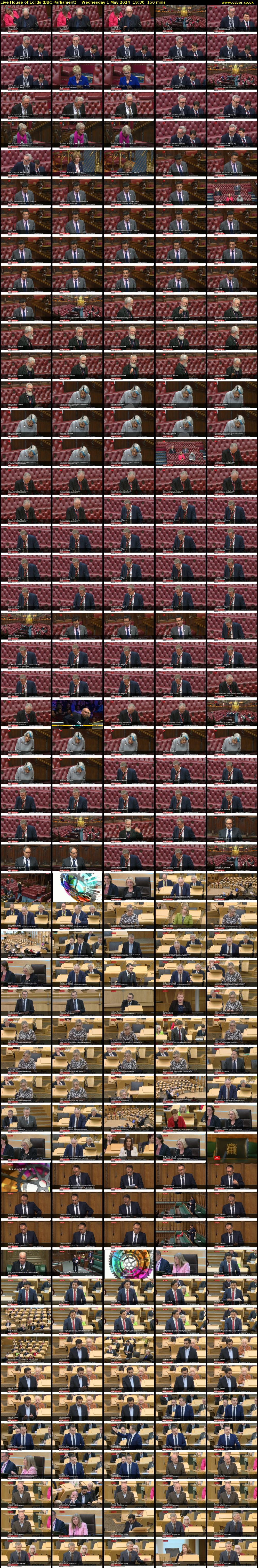 Live House of Lords (BBC Parliament) Wednesday 1 May 2024 19:30 - 22:00