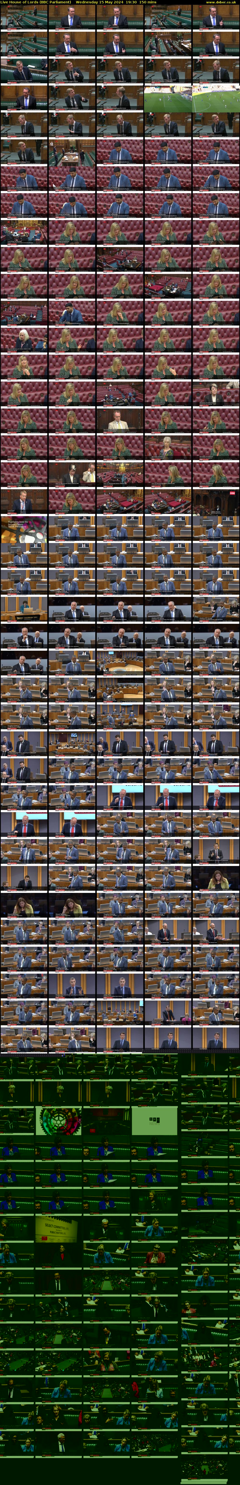 Live House of Lords (BBC Parliament) Wednesday 15 May 2024 19:30 - 22:00