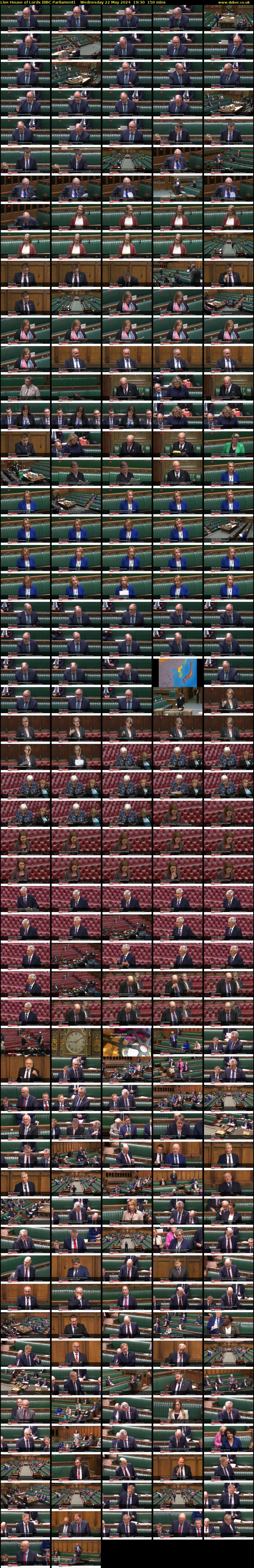 Live House of Lords (BBC Parliament) Wednesday 22 May 2024 19:30 - 22:00