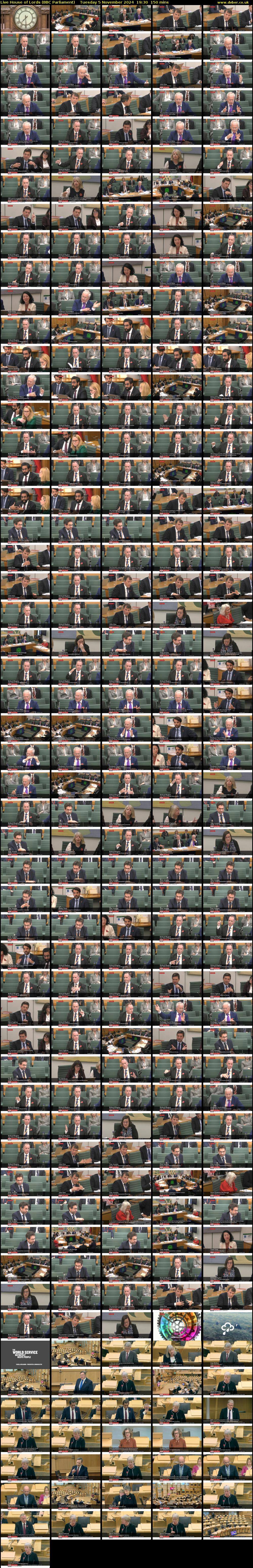 Live House of Lords (BBC Parliament) Tuesday 5 November 2024 19:30 - 22:00