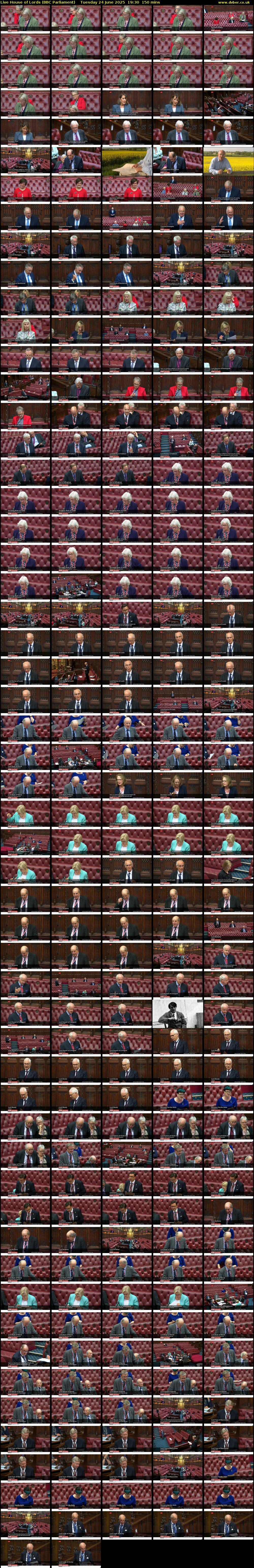 Live House of Lords (BBC Parliament) Tuesday 24 June 2025 19:30 - 22:00