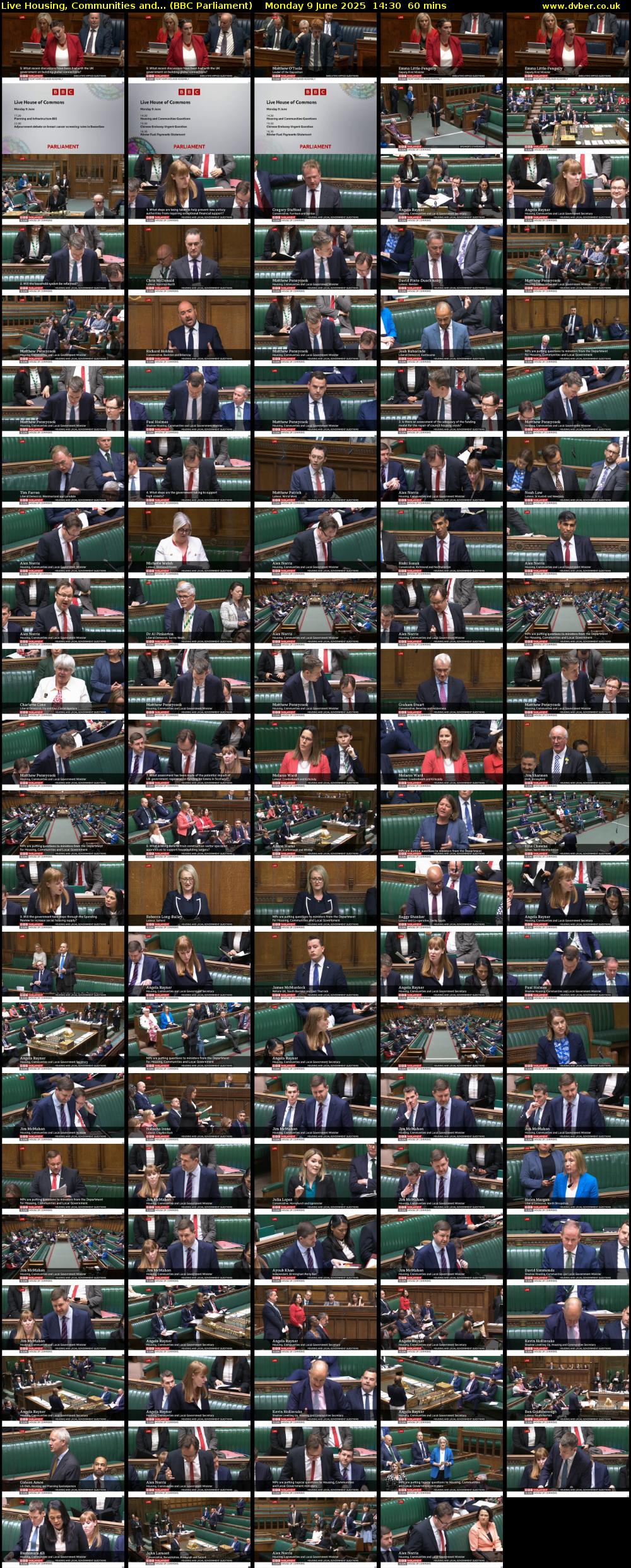 Live Housing, Communities and... (BBC Parliament) Monday 9 June 2025 14:30 - 15:30