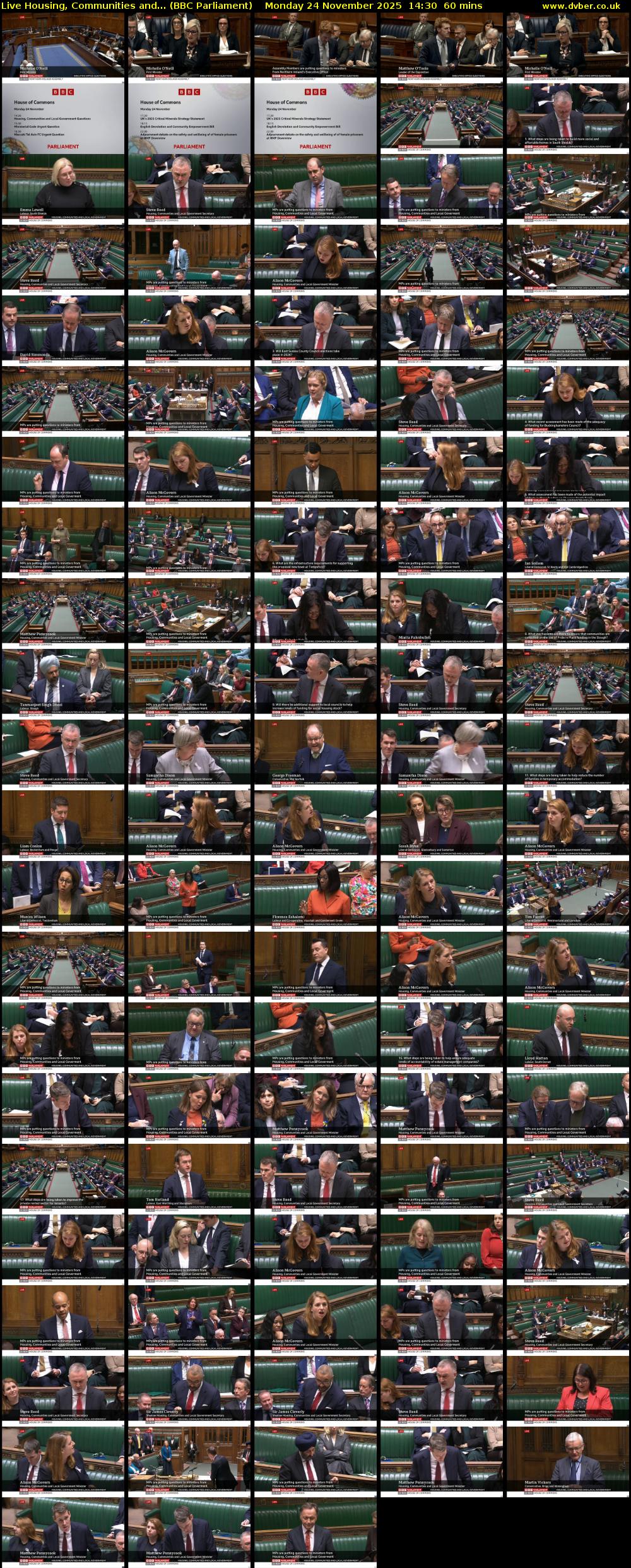 Live Housing, Communities and... (BBC Parliament) Monday 24 November 2025 14:30 - 15:30