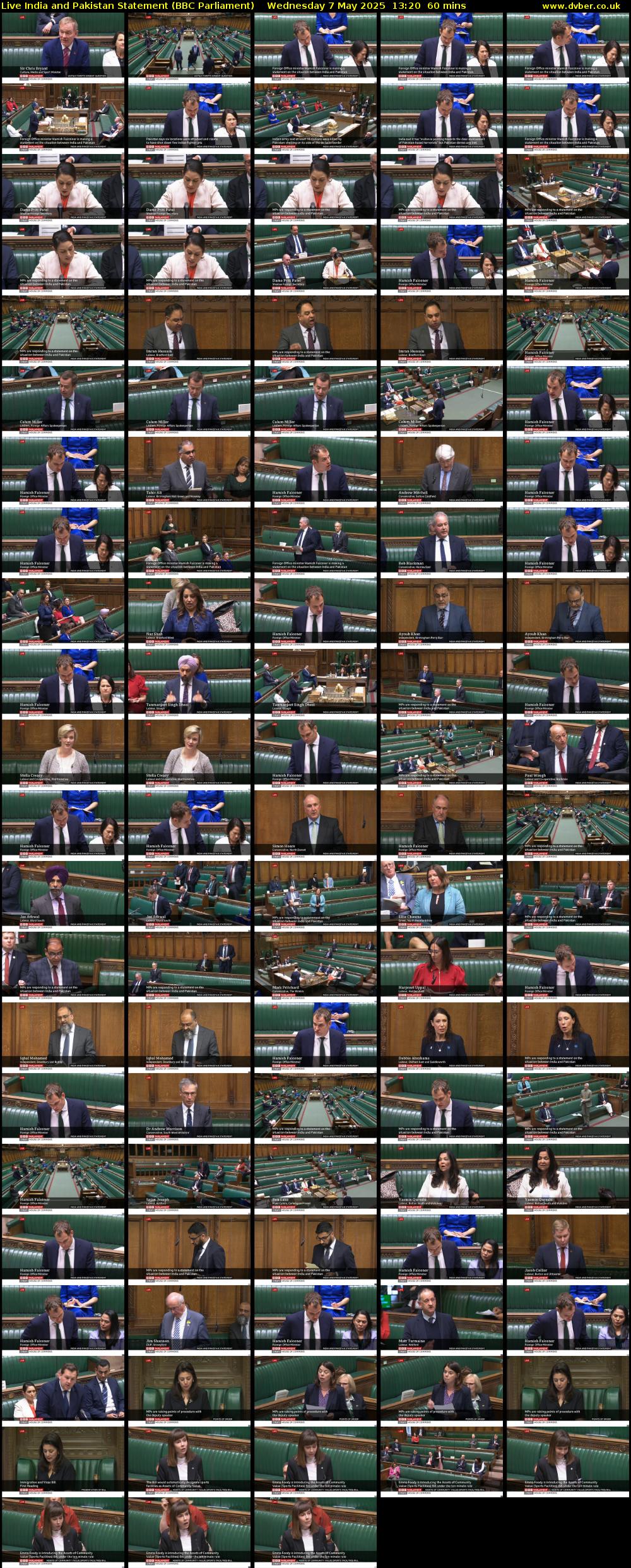 Live India and Pakistan Statement (BBC Parliament) Wednesday 7 May 2025 13:20 - 14:20