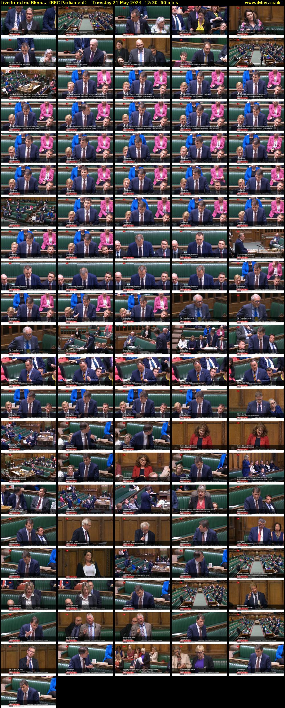 Live Infected Blood... (BBC Parliament) Tuesday 21 May 2024 12:30 - 13:30