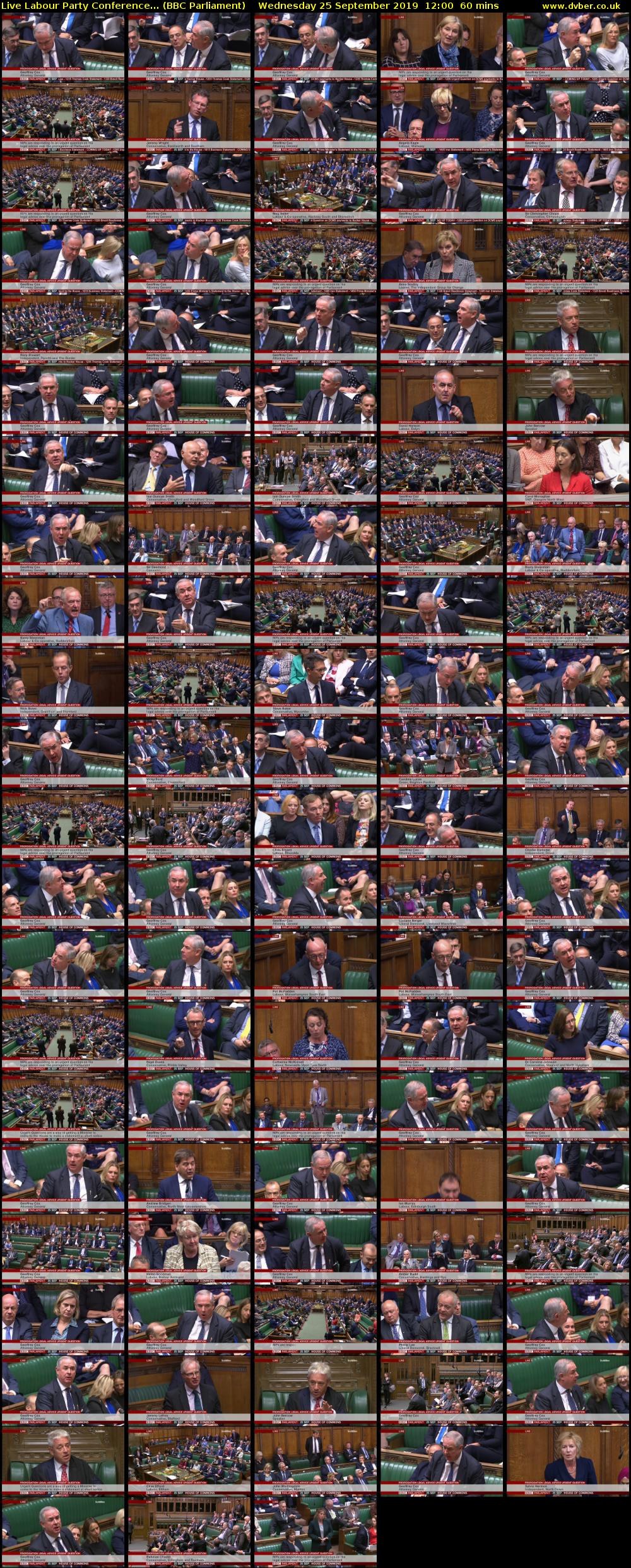 Live Labour Party Conference... (BBC Parliament) Wednesday 25 September 2019 12:00 - 13:00