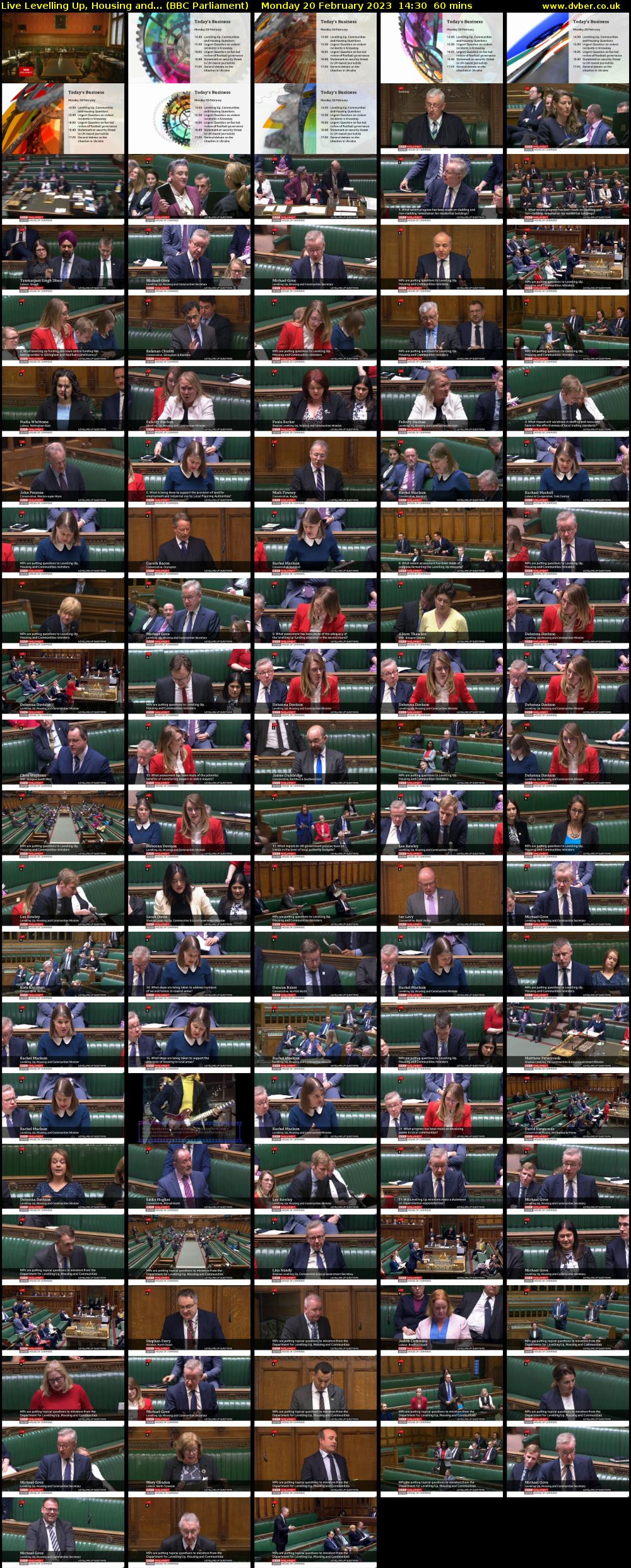 Live Levelling Up, Housing and... (BBC Parliament) Monday 20 February 2023 14:30 - 15:30