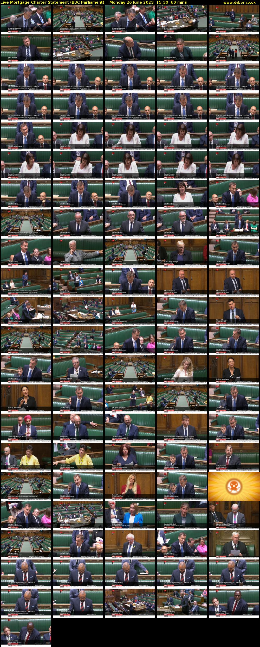 Live Mortgage Charter Statement (BBC Parliament) Monday 26 June 2023 15:30 - 16:30