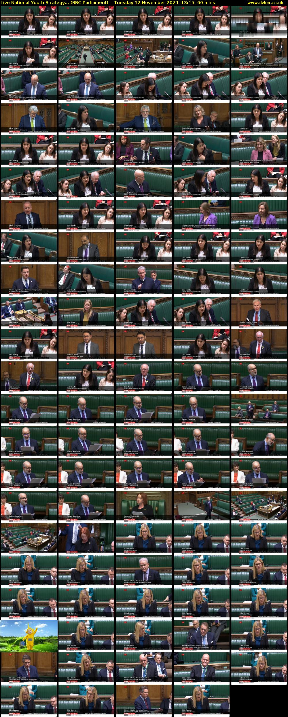 Live National Youth Strategy... (BBC Parliament) Tuesday 12 November 2024 13:15 - 14:15