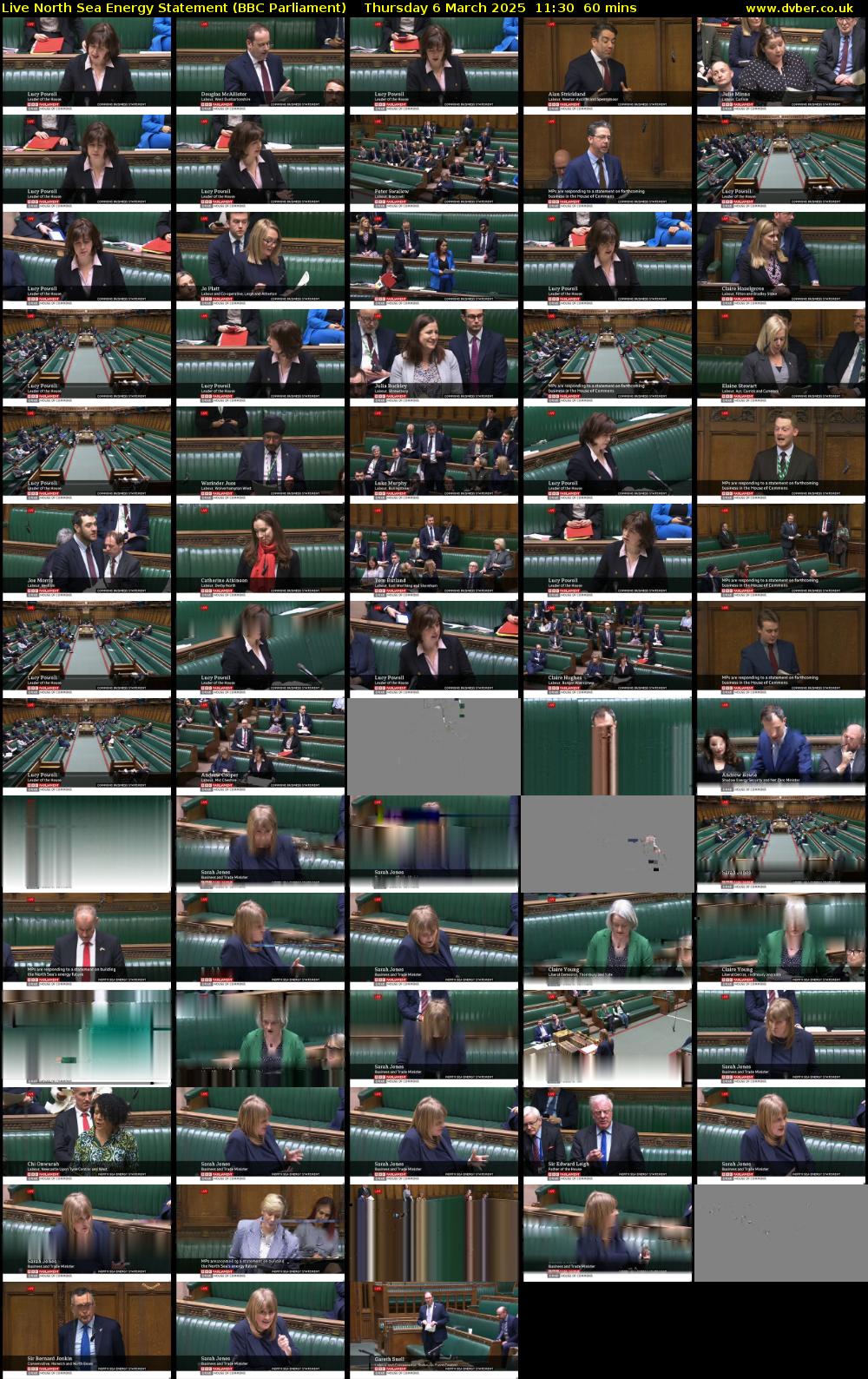Live North Sea Energy Statement (BBC Parliament) Thursday 6 March 2025 11:30 - 12:30