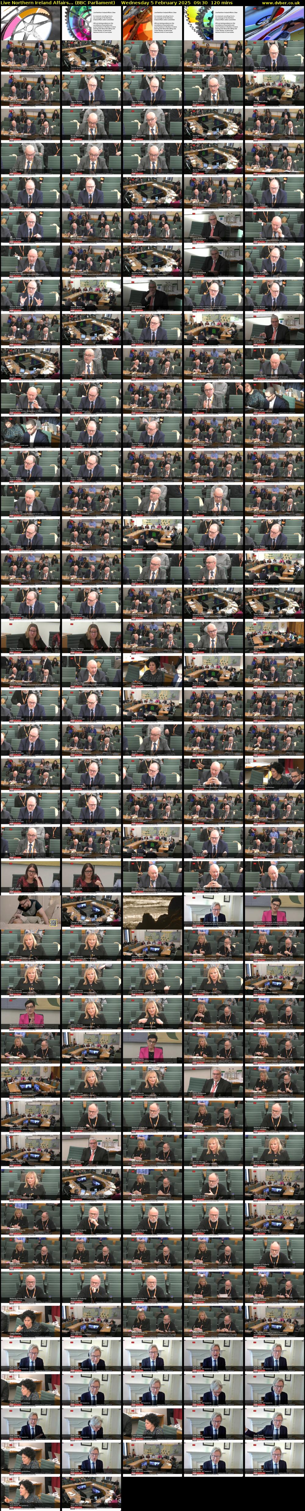 Live Northern Ireland Affairs... (BBC Parliament) Wednesday 5 February 2025 09:30 - 11:30