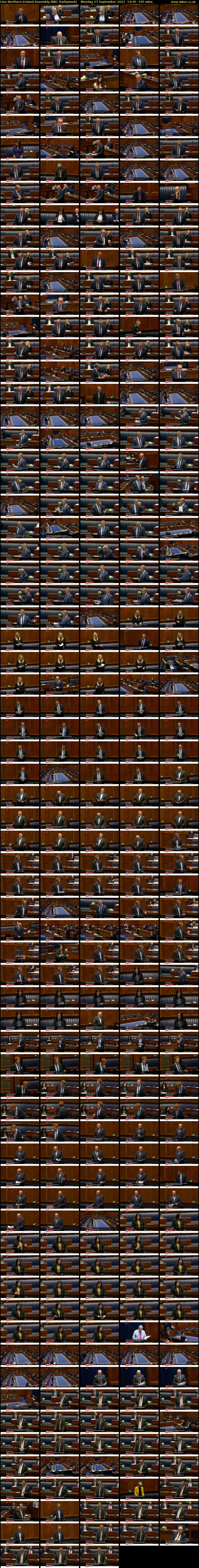 Live Northern Ireland Assembly (BBC Parliament) Monday 27 September 2021 14:45 - 18:00