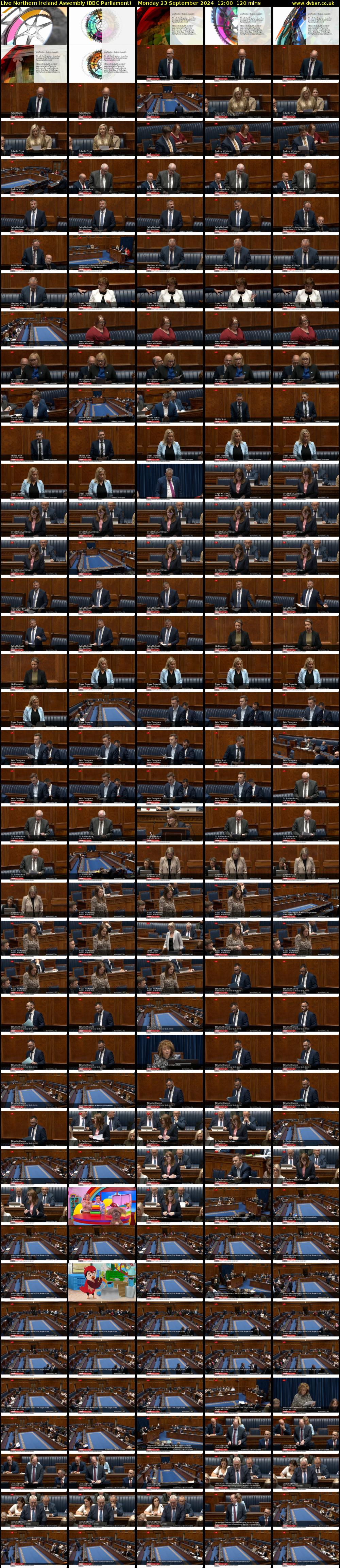 Live Northern Ireland Assembly (BBC Parliament) Monday 23 September 2024 12:00 - 14:00