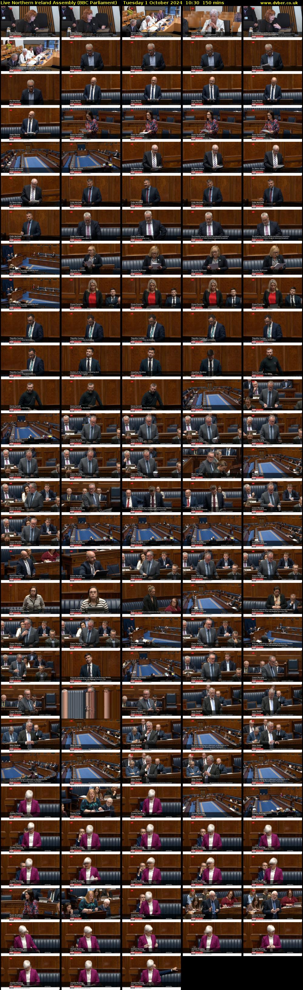 Live Northern Ireland Assembly (BBC Parliament) Tuesday 1 October 2024 10:30 - 13:00