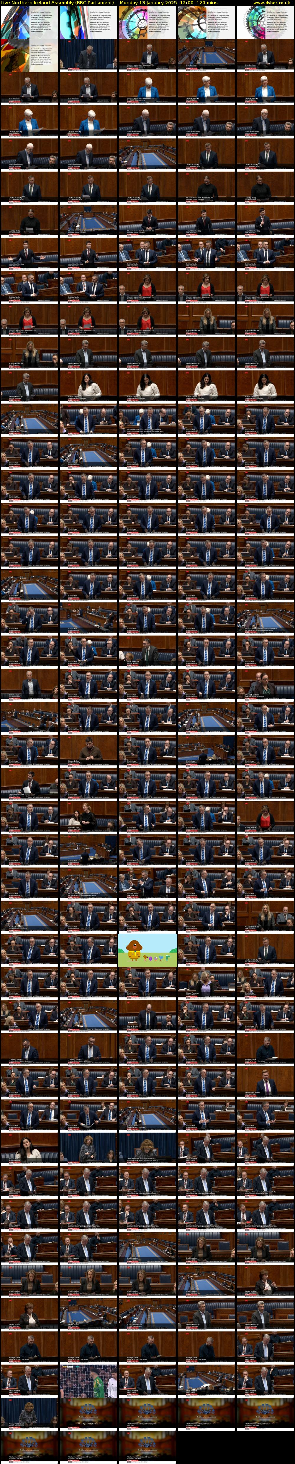 Live Northern Ireland Assembly (BBC Parliament) Monday 13 January 2025 12:00 - 14:00