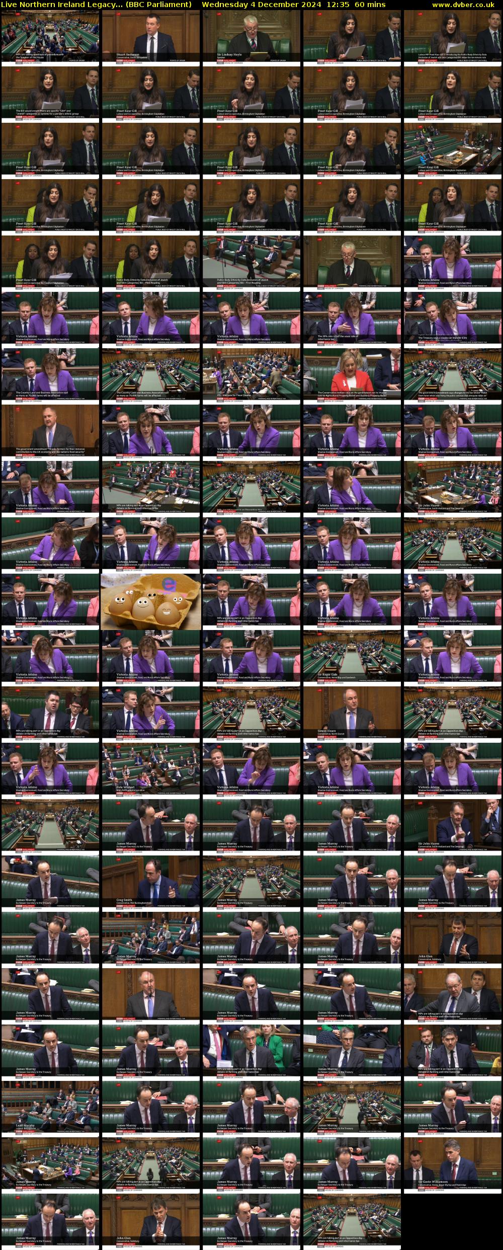 Live Northern Ireland Legacy... (BBC Parliament) Wednesday 4 December 2024 12:35 - 13:35