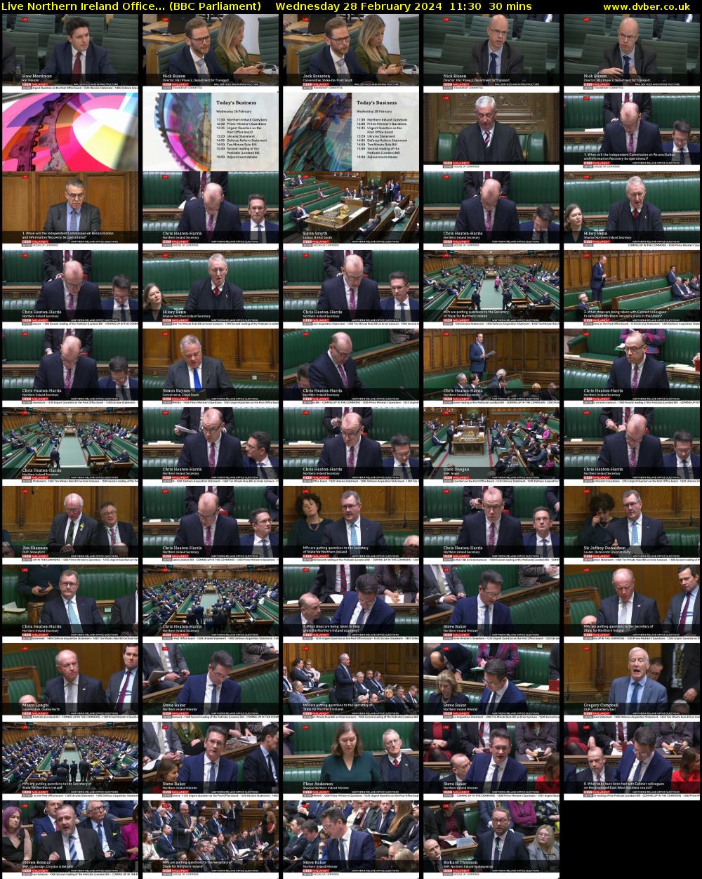 Live Northern Ireland Office... (BBC Parliament) Wednesday 28 February 2024 11:30 - 12:00