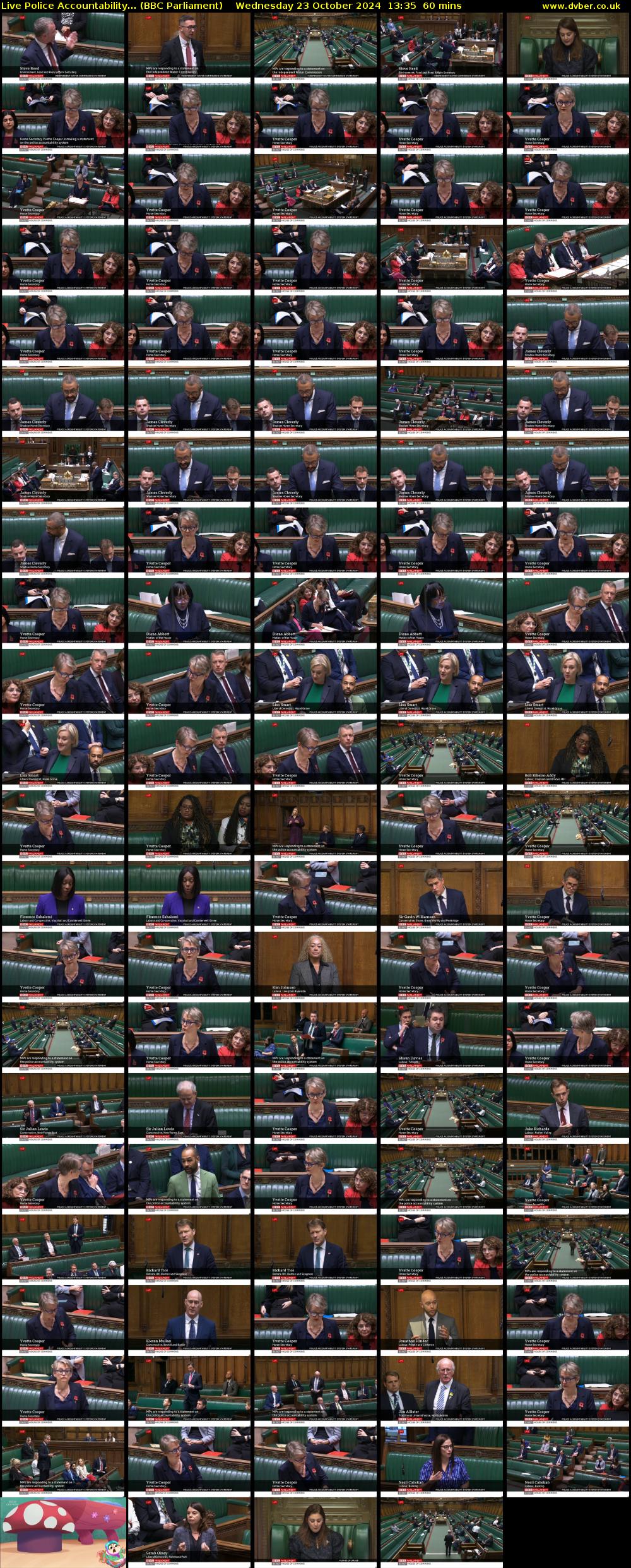 Live Police Accountability... (BBC Parliament) Wednesday 23 October 2024 13:35 - 14:35