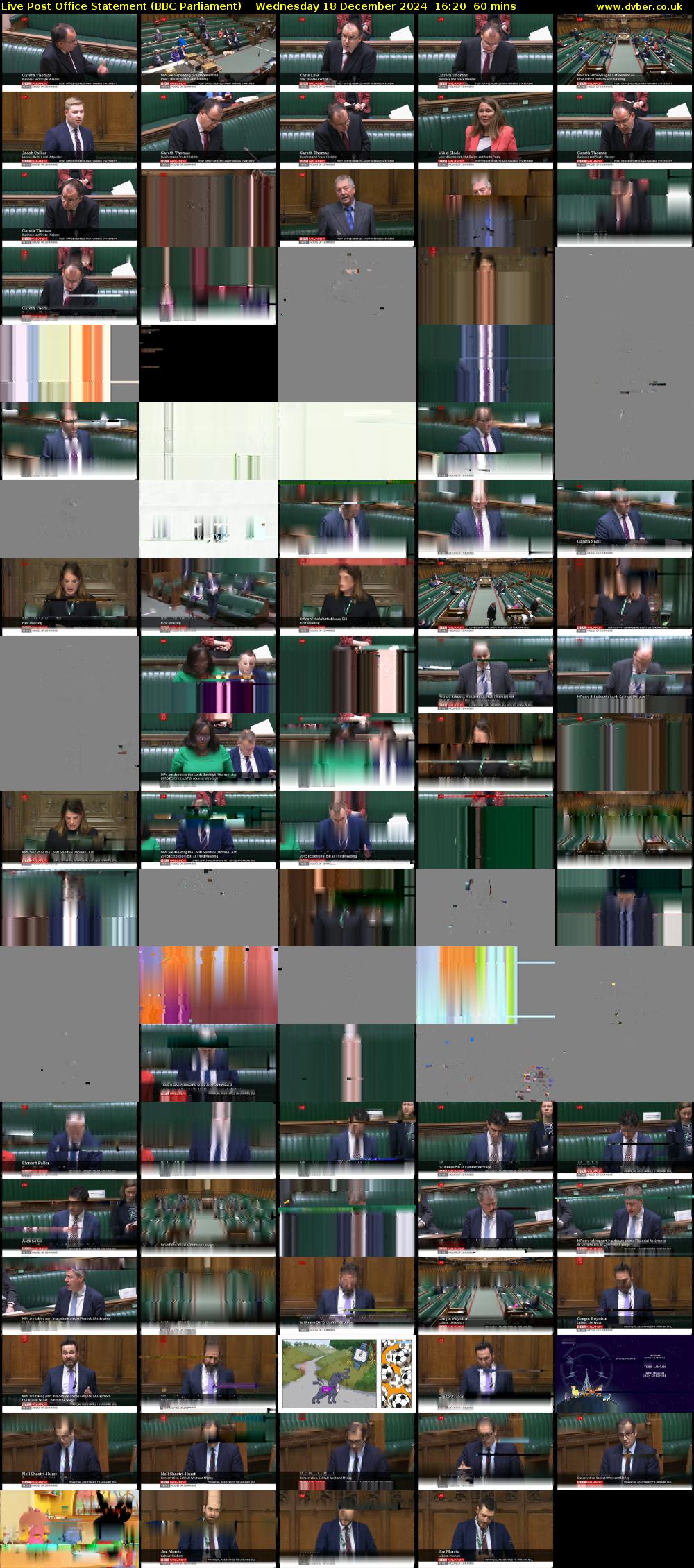 Live Post Office Statement (BBC Parliament) Wednesday 18 December 2024 16:20 - 17:20