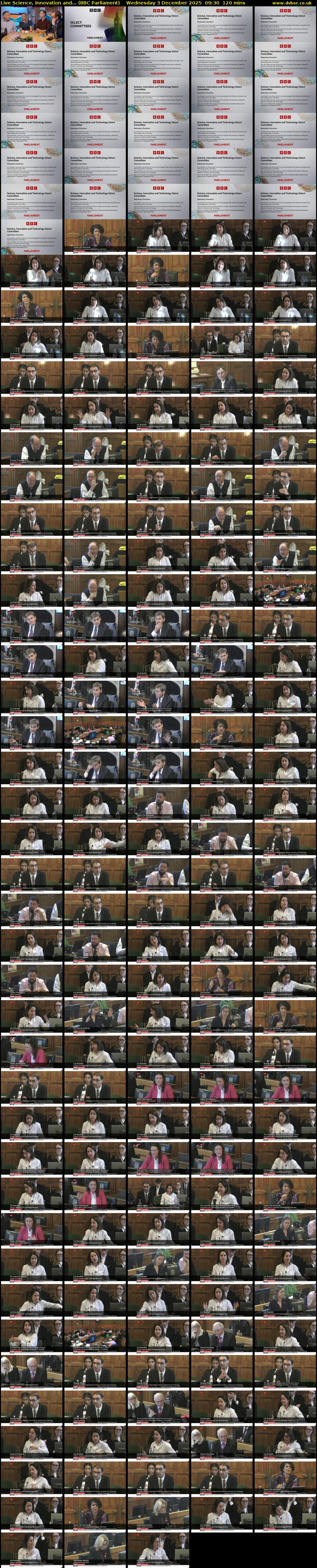 Live Science, Innovation and... (BBC Parliament) Wednesday 3 December 2025 09:30 - 11:30