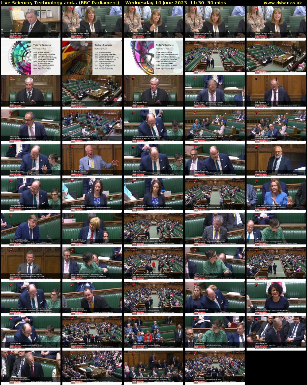 Live Science, Technology and... (BBC Parliament) Wednesday 14 June 2023 11:30 - 12:00