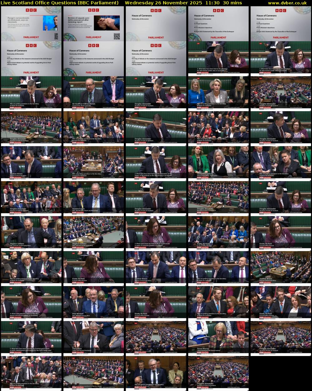 Live Scotland Office Questions (BBC Parliament) Wednesday 26 November 2025 11:30 - 12:00